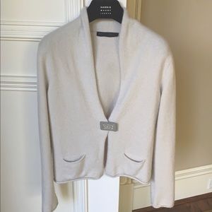 Fabiana Filippi cashmere sweater cardigan monilli size xs